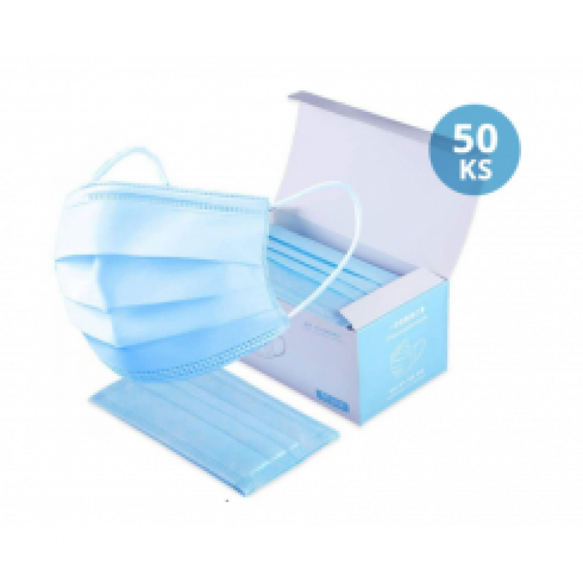 Jednorázové hygienické rúška 3 vrstvové RL03 (50ks)